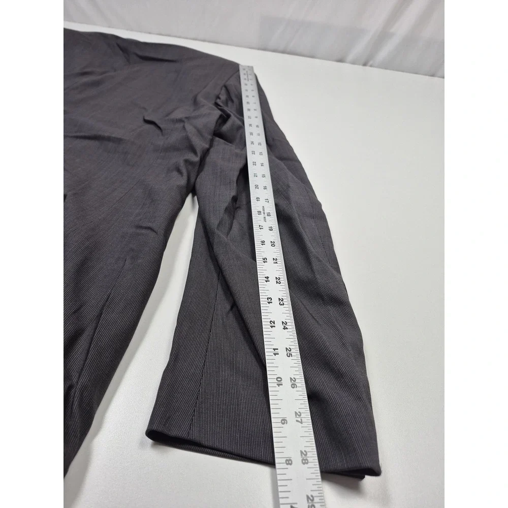 Zanieri Suit Mens 50 Long Gray Wool 2 Piece 44x36 Super 100s Reda Italy NWT FLAW